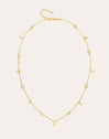 Mini Spark Drop Gold Necklace