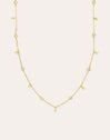Mini Spark Drop Gold Necklace