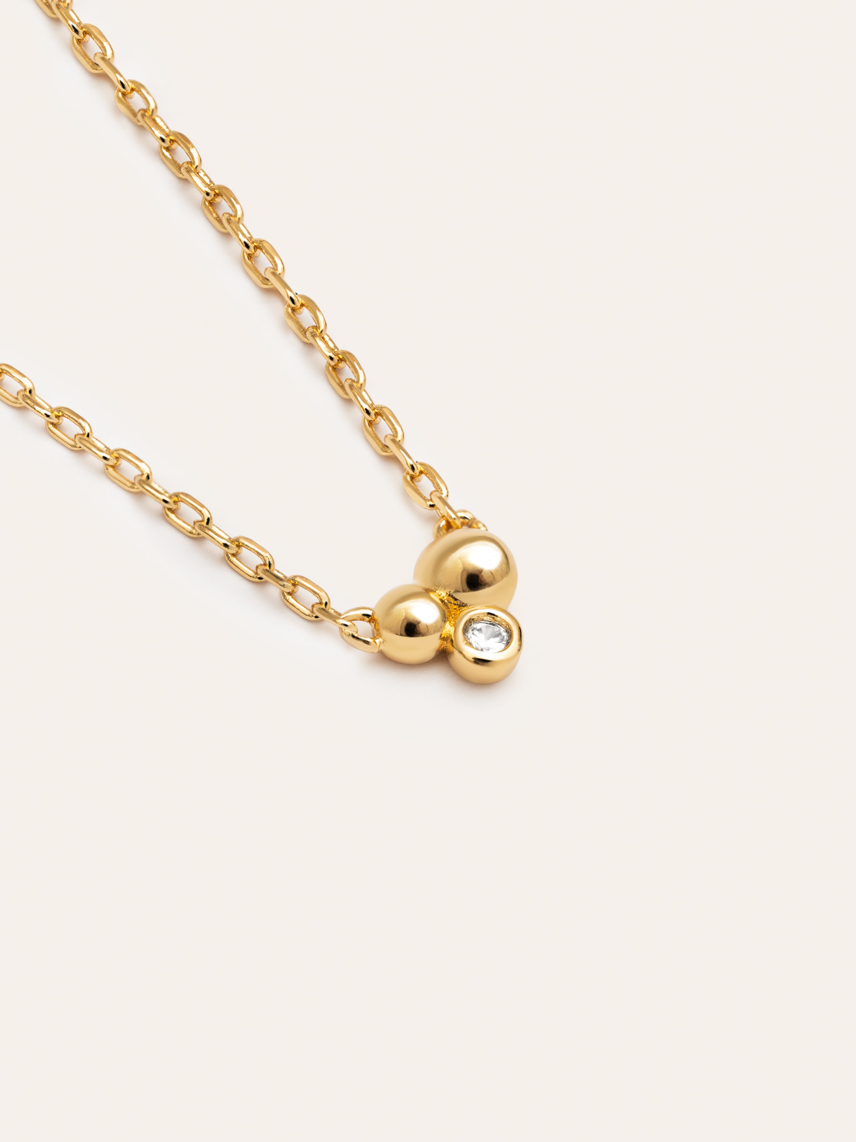 Collar Mini Cava Baño Oro