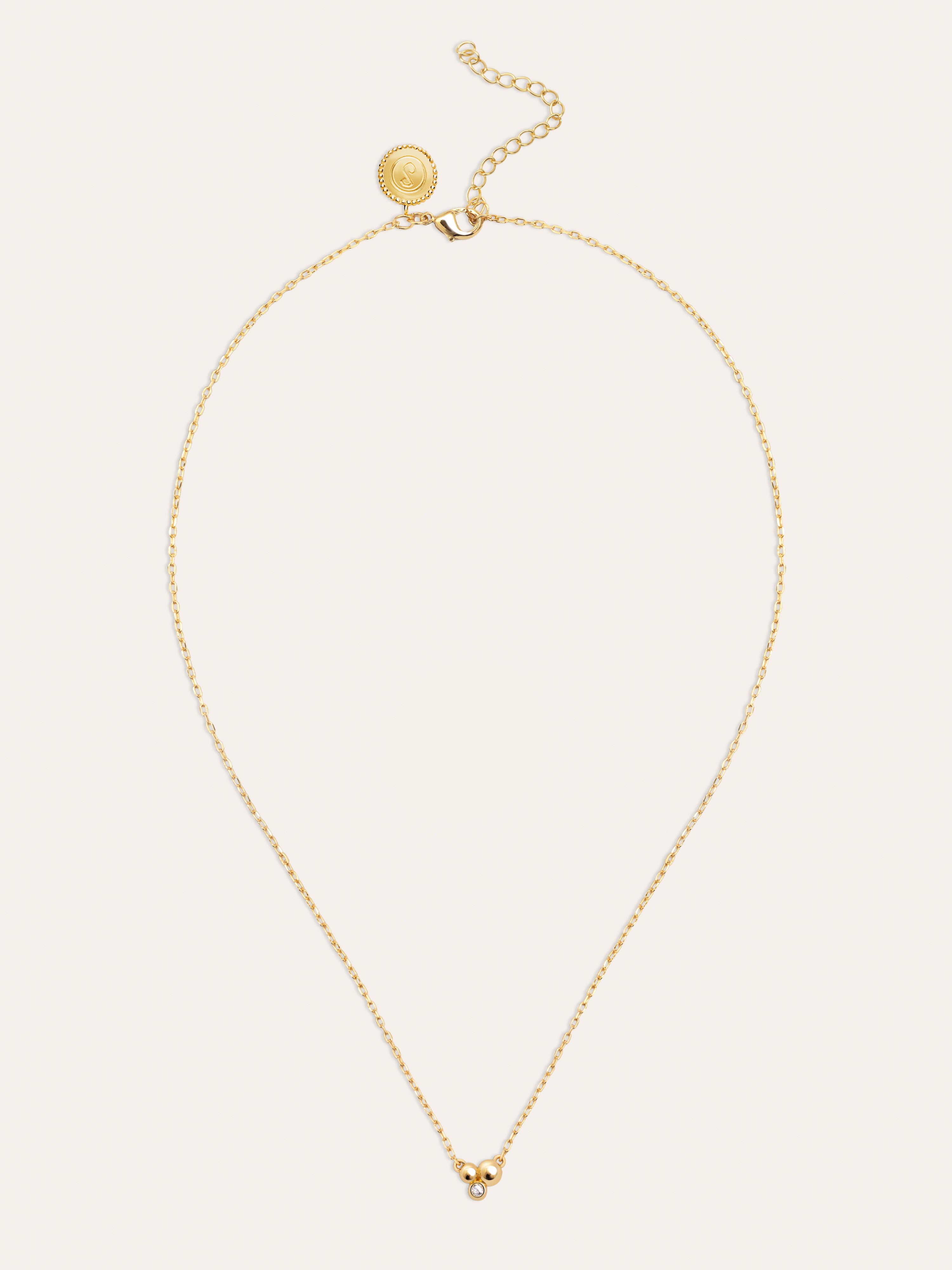 Collar Mini Cava Baño Oro