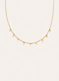 Mini Moons 3mm Stainless Steel Gold Necklace