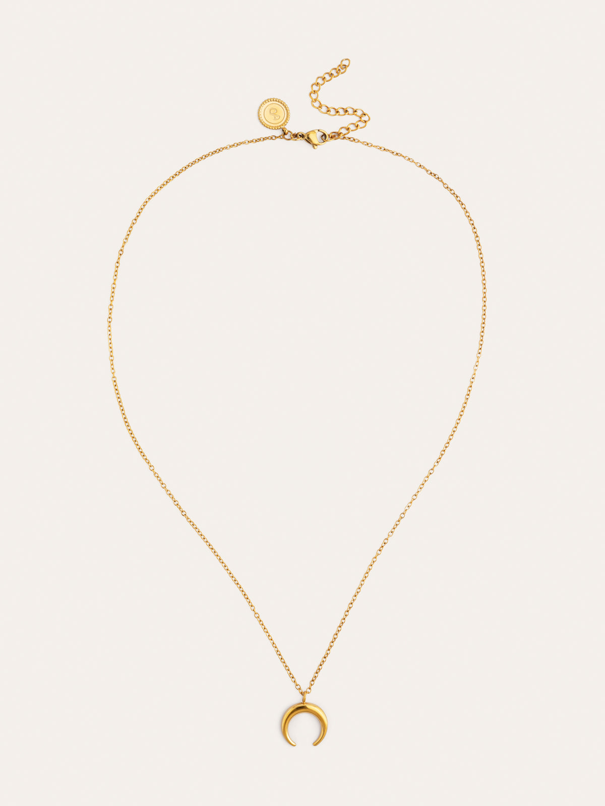 Collier Moonset Acier plaqué or - vista 5