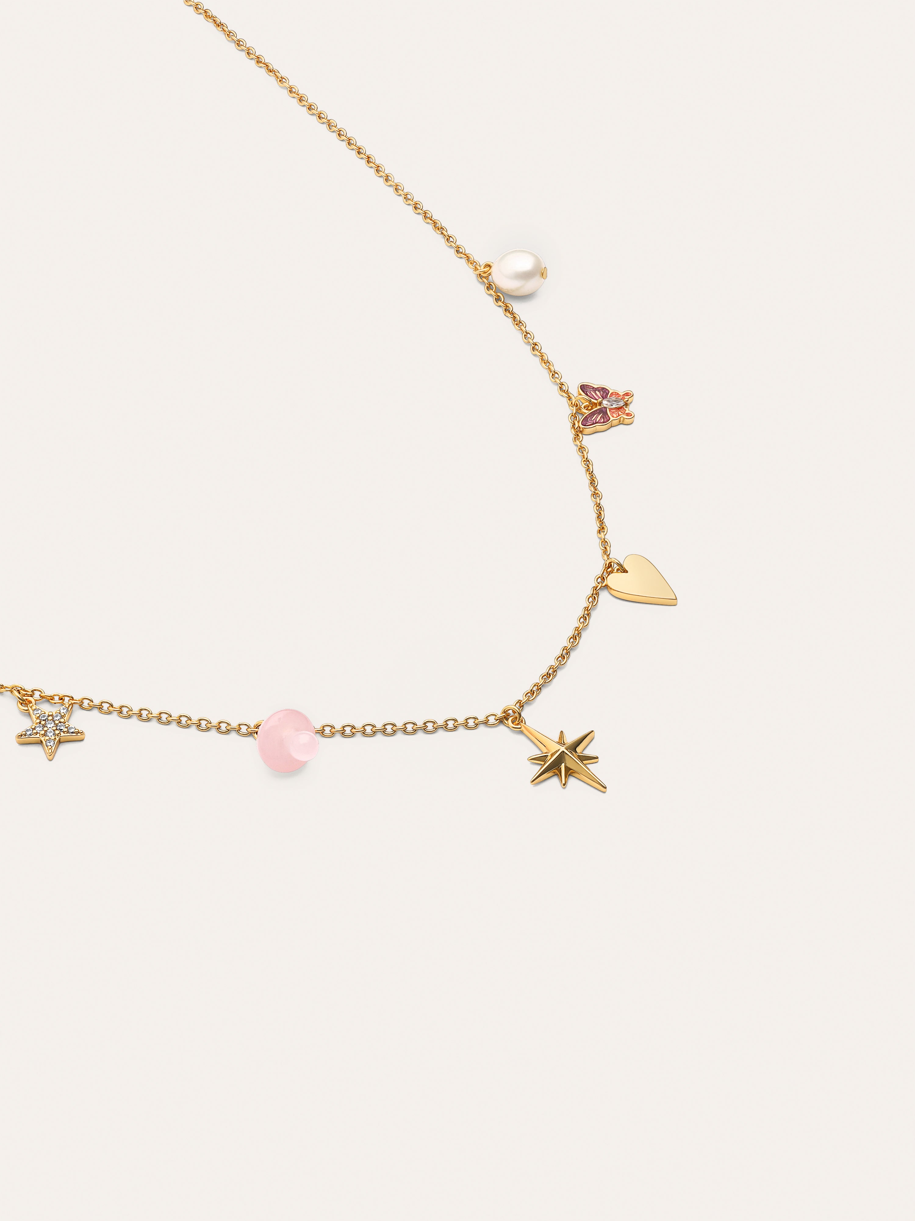 Multicharms Fairy Tale Gold Necklace