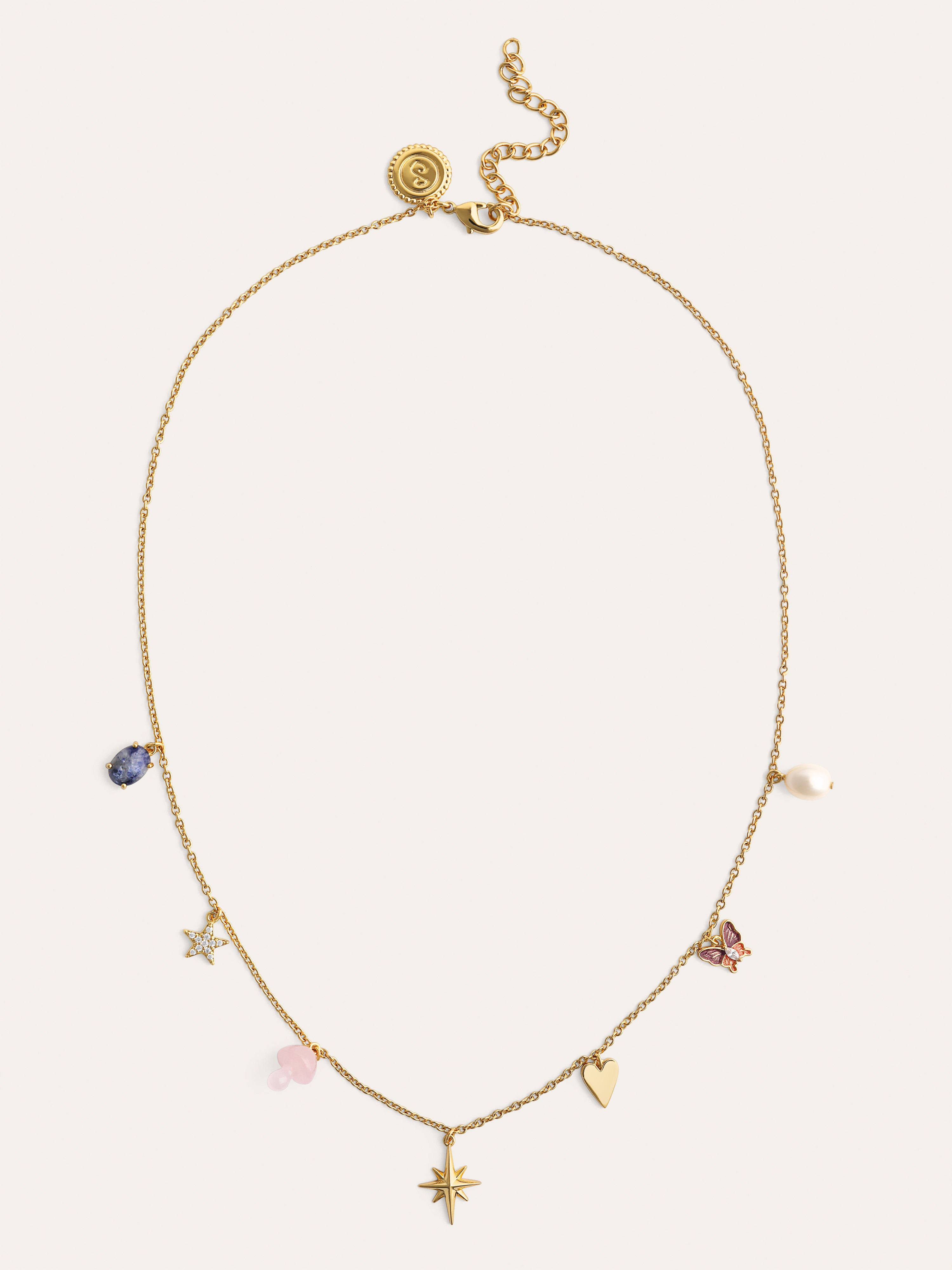 Multicharms Fairy Tale Gold Necklace