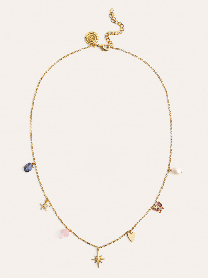 Multicharms Fairy Tale Gold Necklace