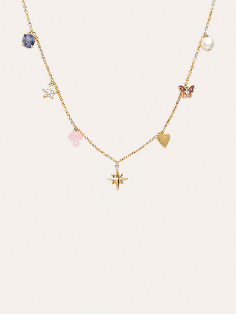 Multicharms Fairy Tale Gold Necklace