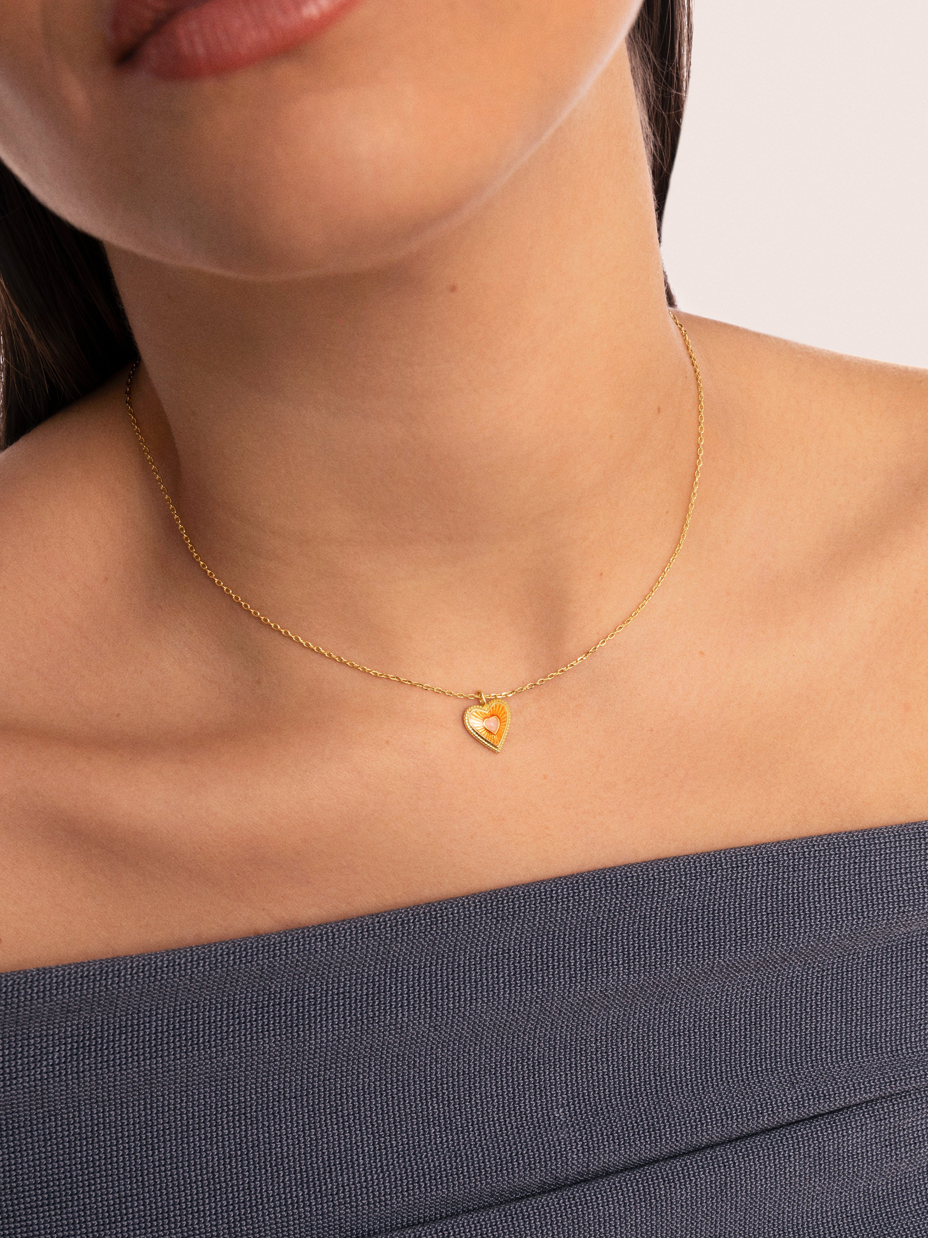 My Heart Gold Necklace