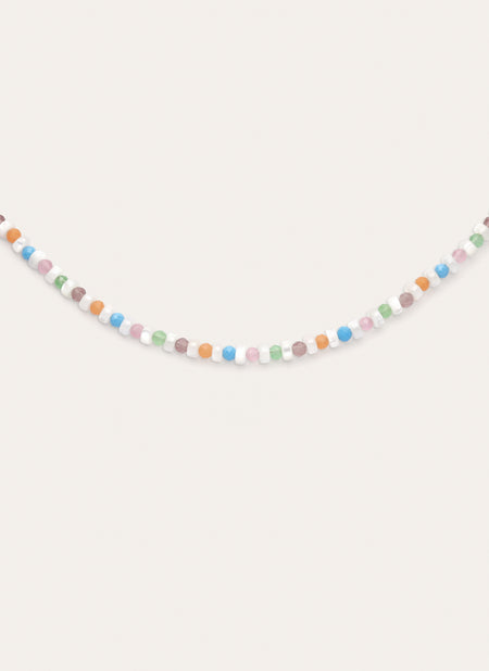 Collar Nacary Colors Acero Baño Oro