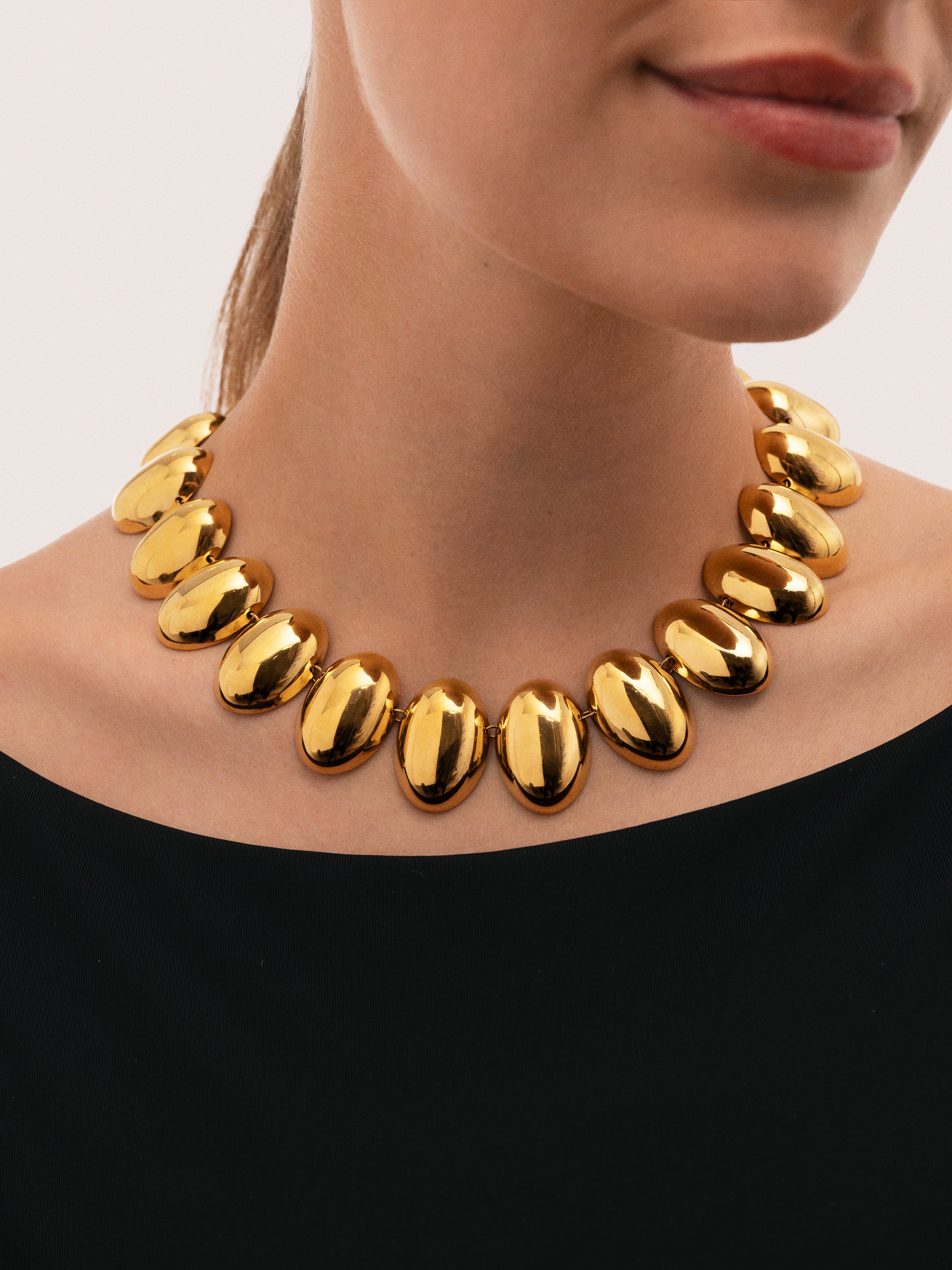 Collar Oceya Acero Baño Oro
