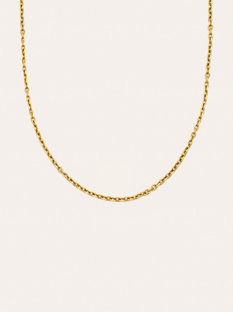 Orla Rope Stainless Steel Gold Necklace 