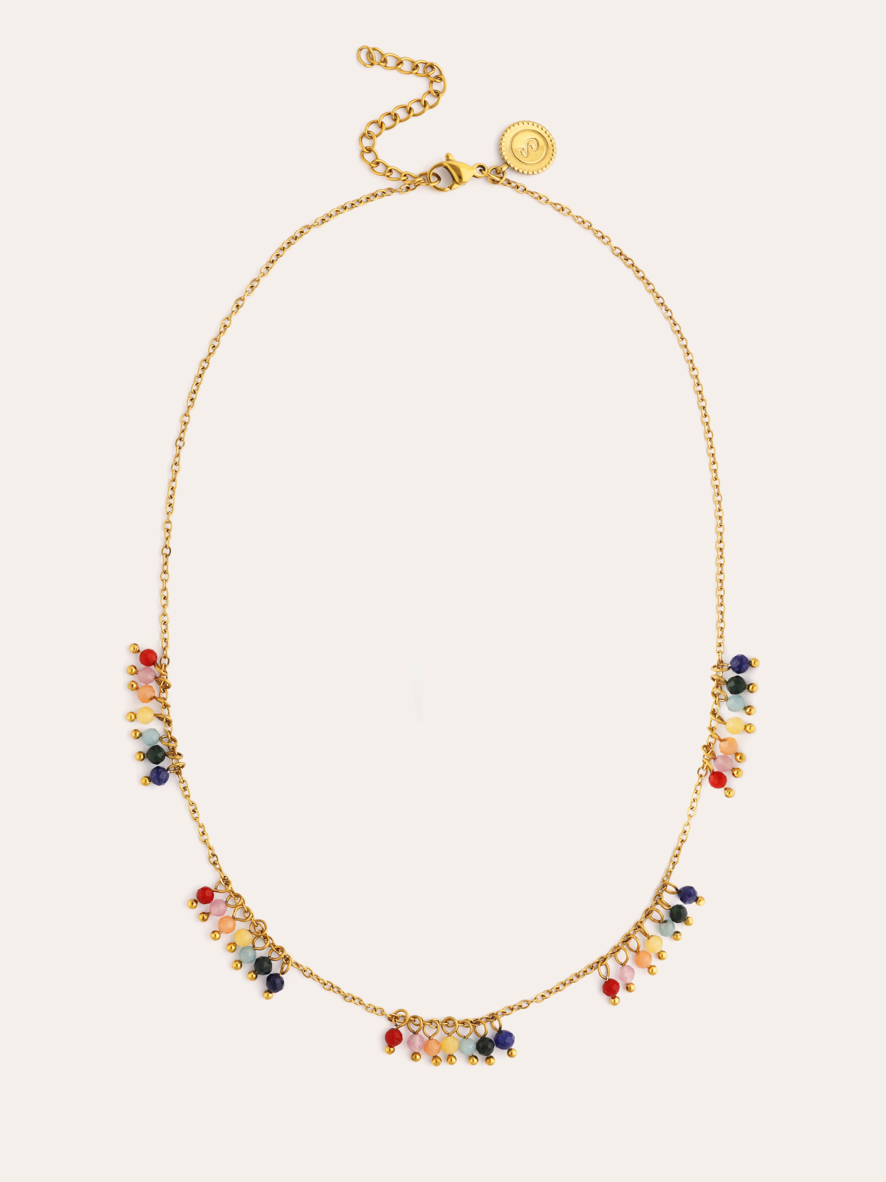 Collar Palmar Colors Acero Baño Oro