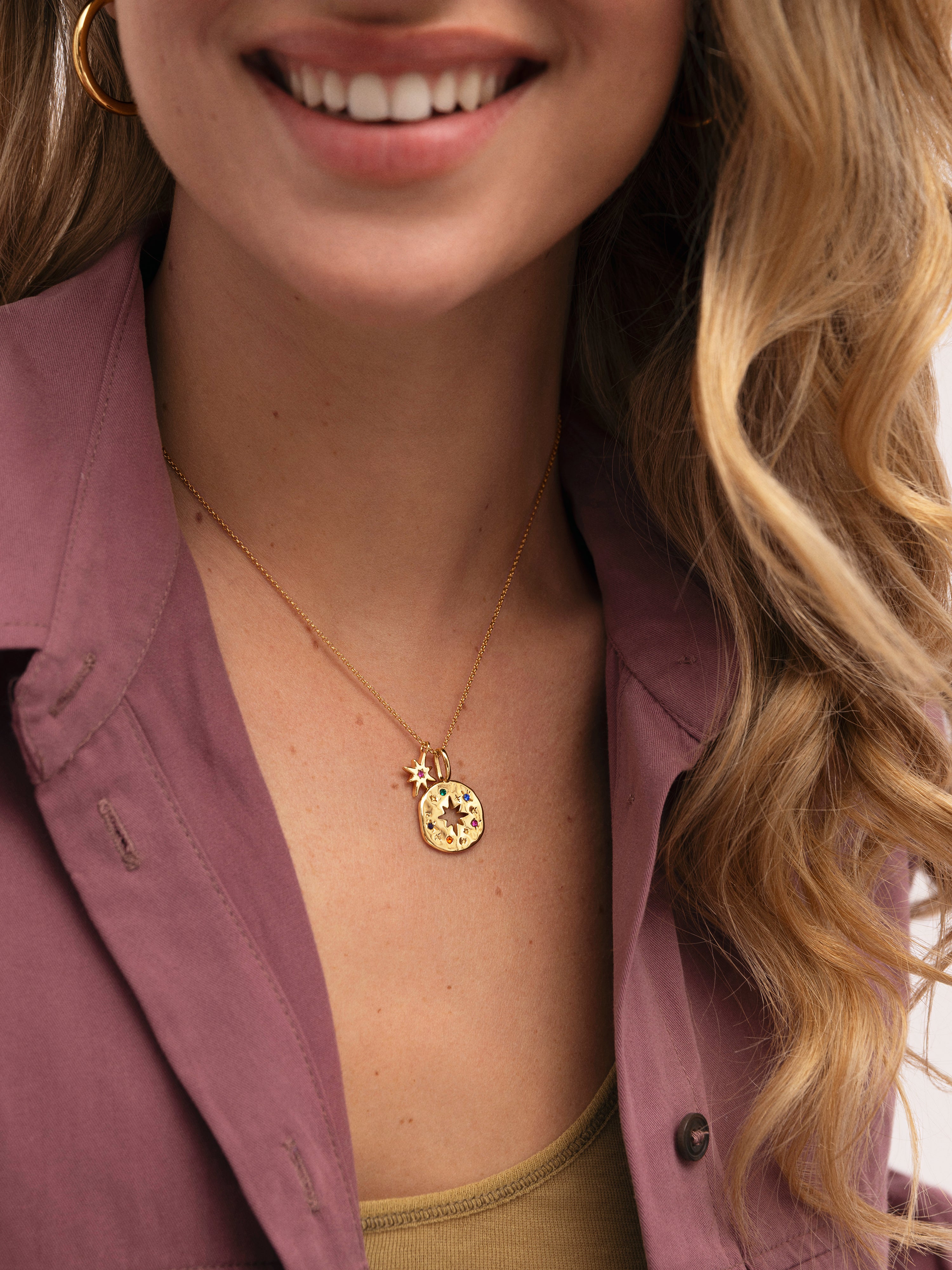 Pack Collar Charm Para Ti Mamá Baño Oro