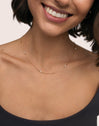 Pearl Dots Stainless Steel Gold Necklace
