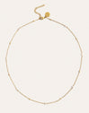 Pearl Dots Stainless Steel Gold Necklace