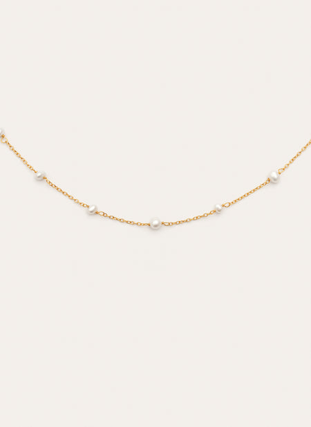 Ketting Pearl & Pearls verguld