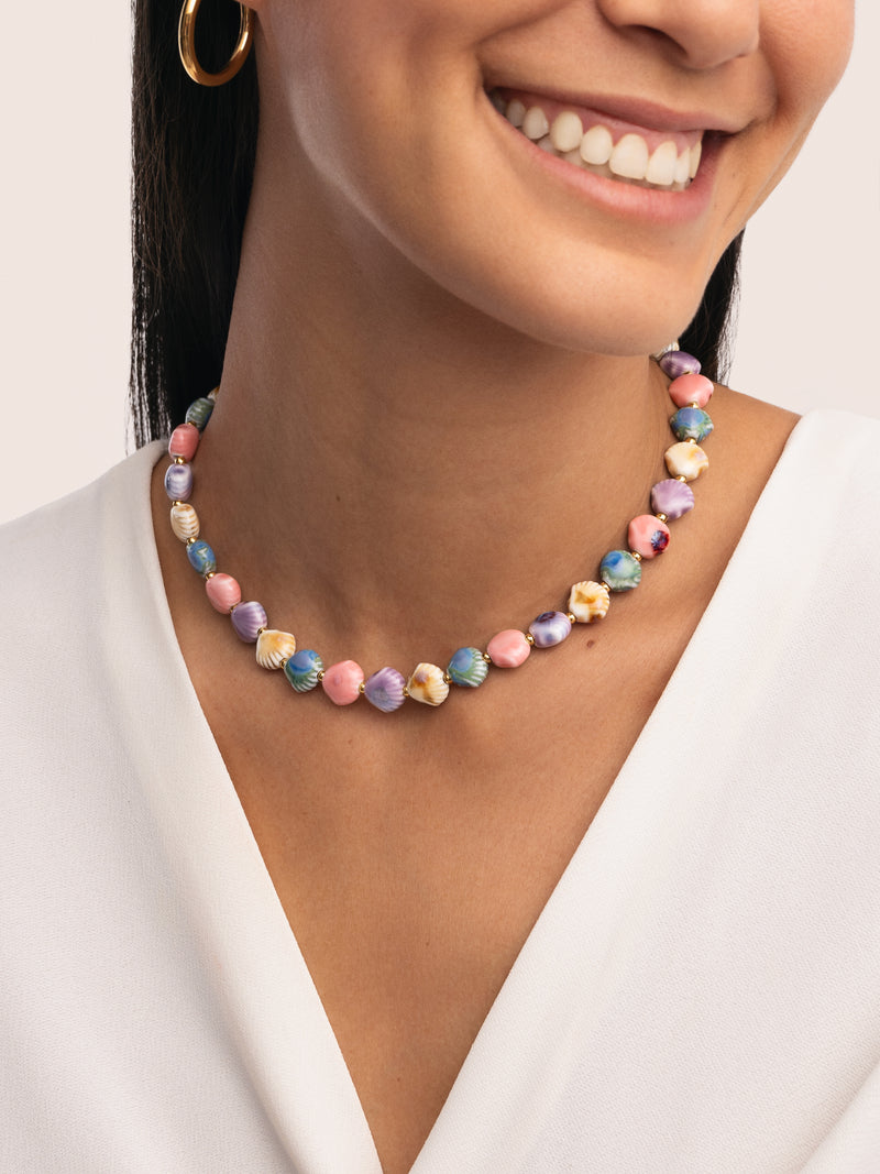Seaside Stainless Steel Gold Necklace 