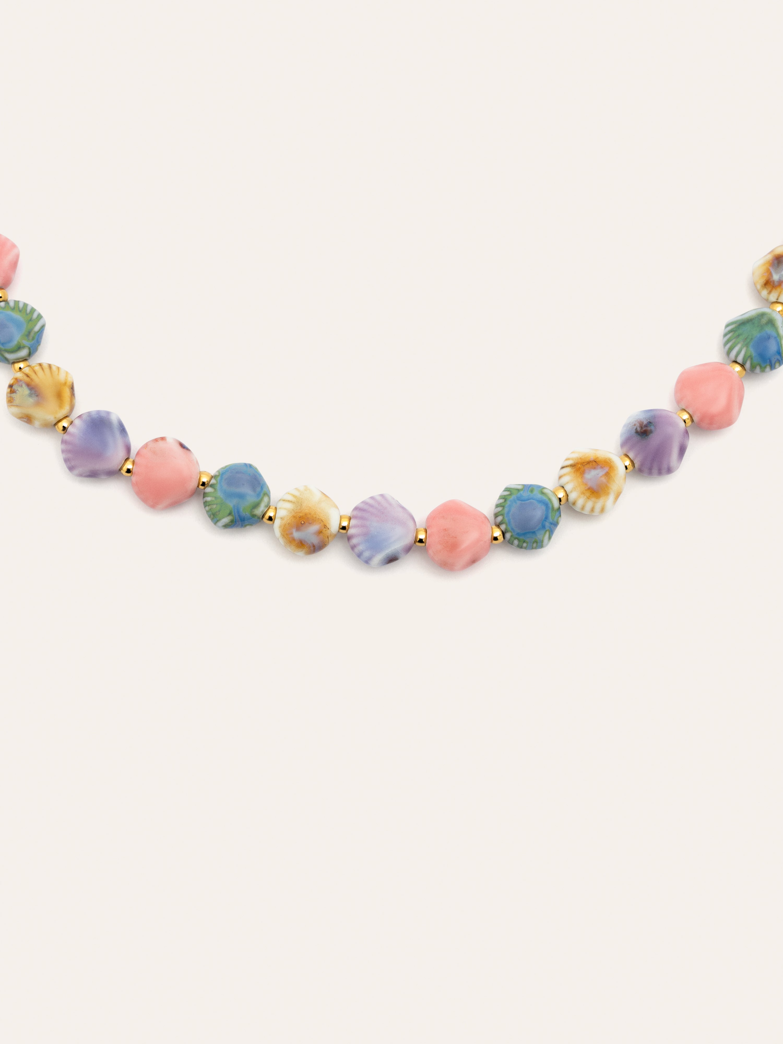 Collar Seaside Acero Baño Oro