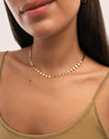 Shells Stainless Steel Gold Necklace