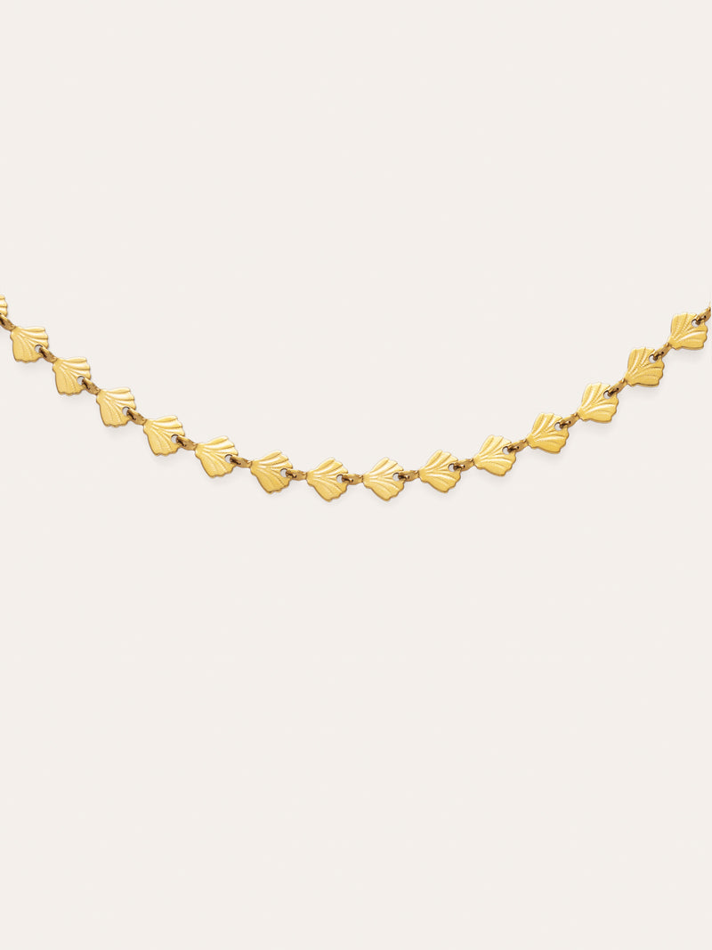 Shells Stainless Steel Gold Necklace