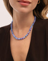 Skycolor Stones Stainless Steel Gold Necklace