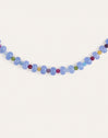 Skycolor Stones Stainless Steel Gold Necklace