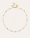 Collana Sophie Colors Acciaio Placcata Oro - vista 4