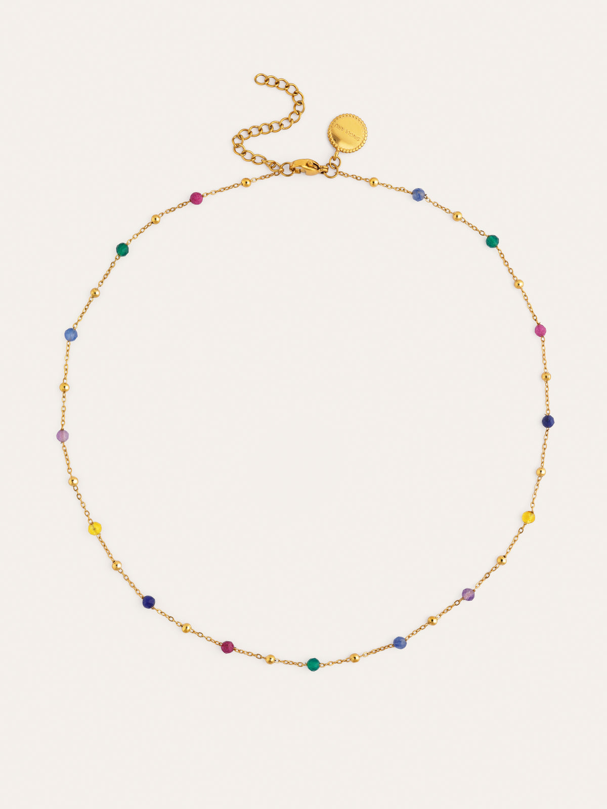 Collana Sophie Colors Acciaio Placcata Oro - vista 4