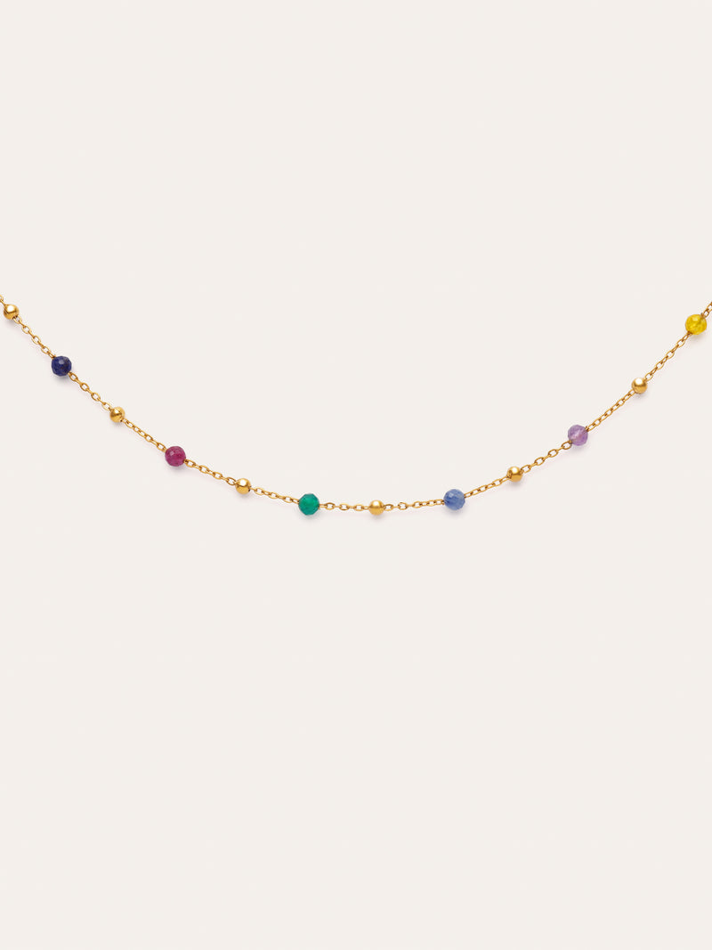 Collana Sophie Colors Acciaio Placcata Oro