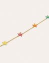 Starfish Enamel Colors Gold Necklace