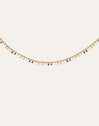 Swing Dots Colors Enamel Gold Necklace
