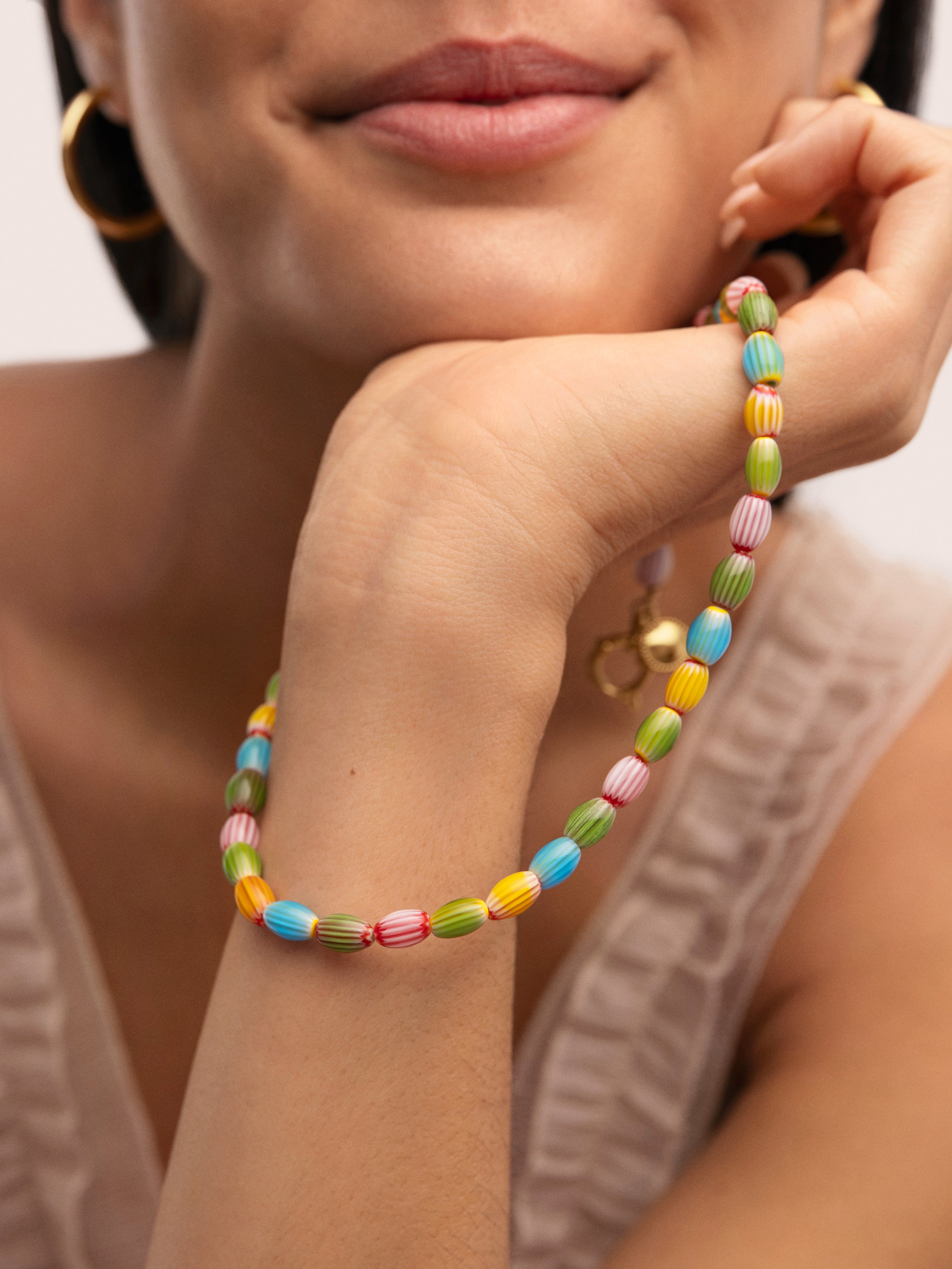 Tarifa Stainless Steel Gold Necklace