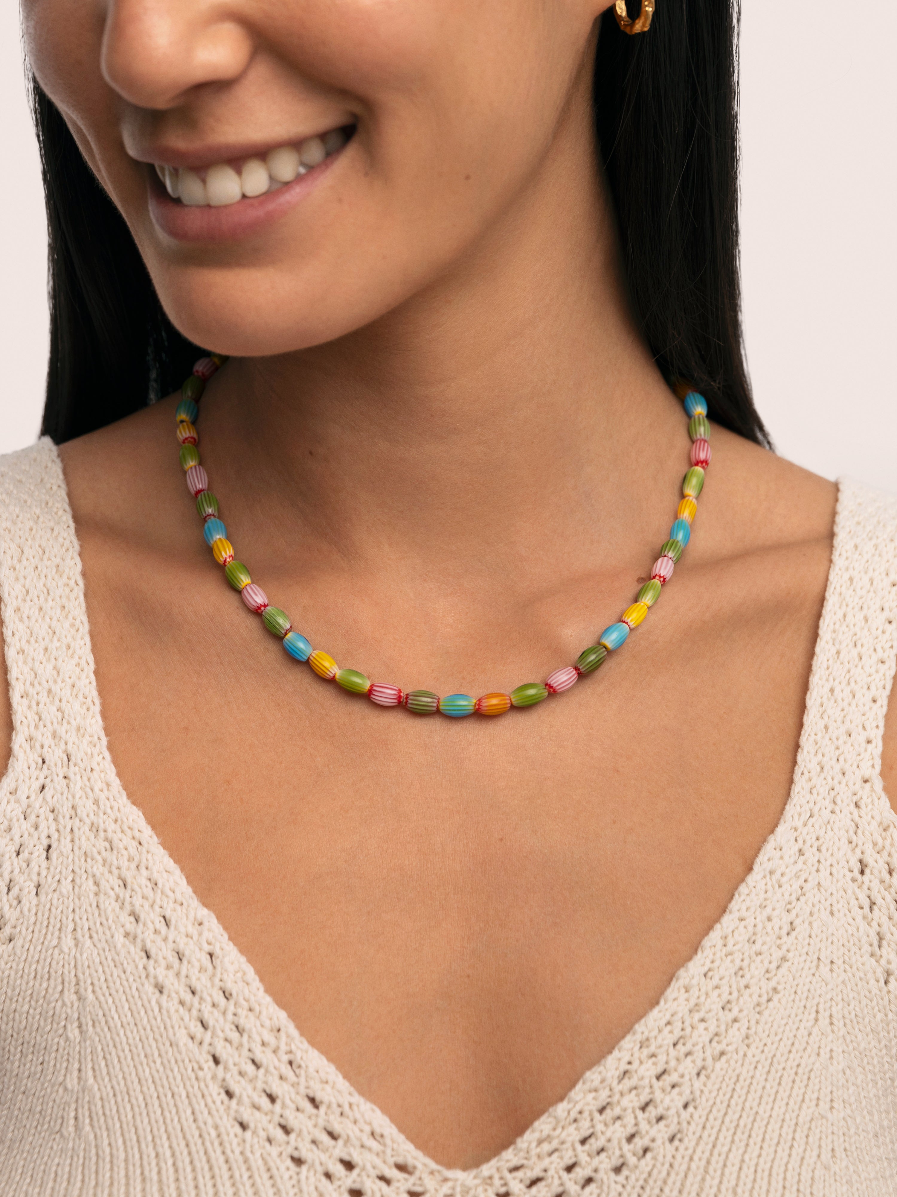 Tarifa Stainless Steel Gold Necklace