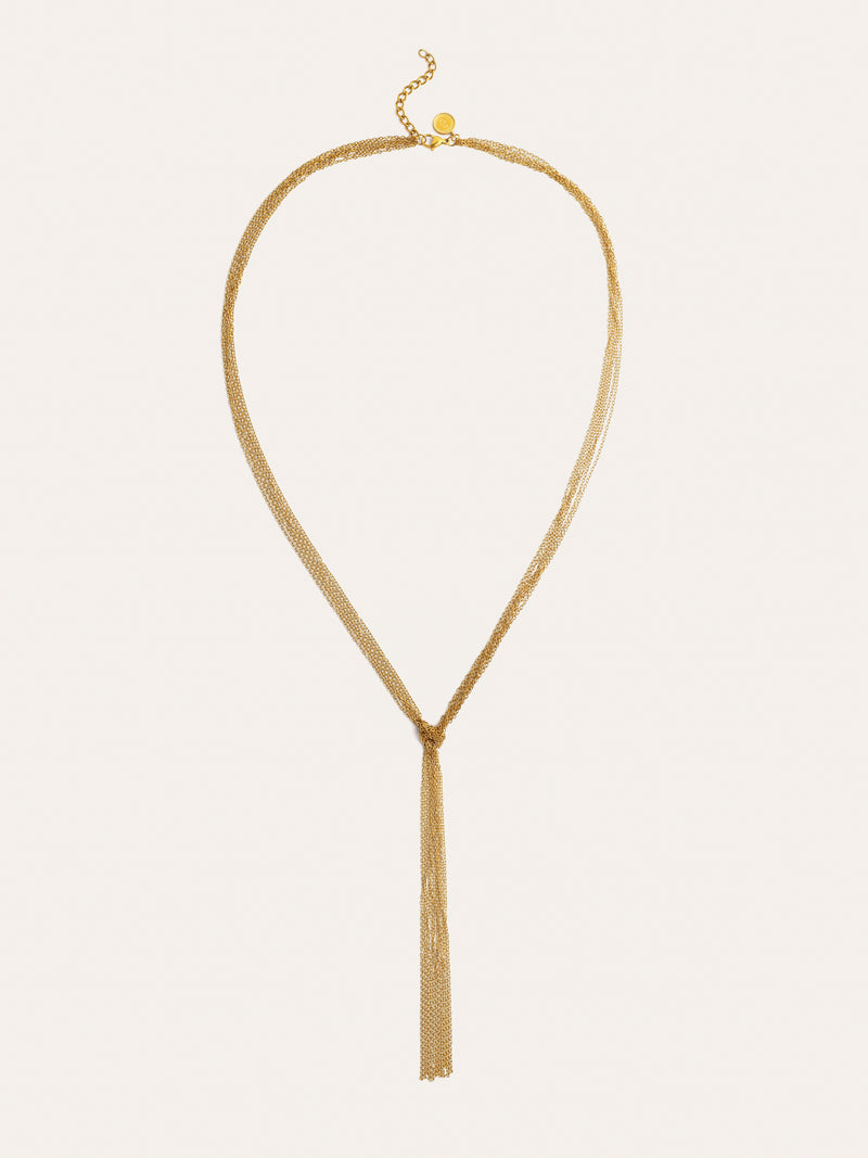 Y Chains Stainless Steel Gold Necklace