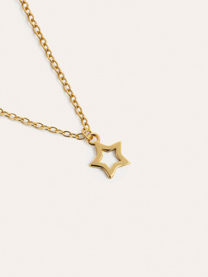 Colar You're a Star Prata Banho Ouro