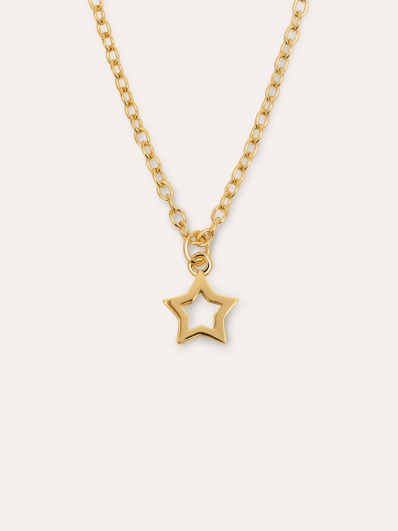 Colar You're a Star Prata Banho Ouro