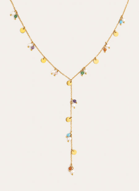Collar Y Shamira Acero Baño Oro