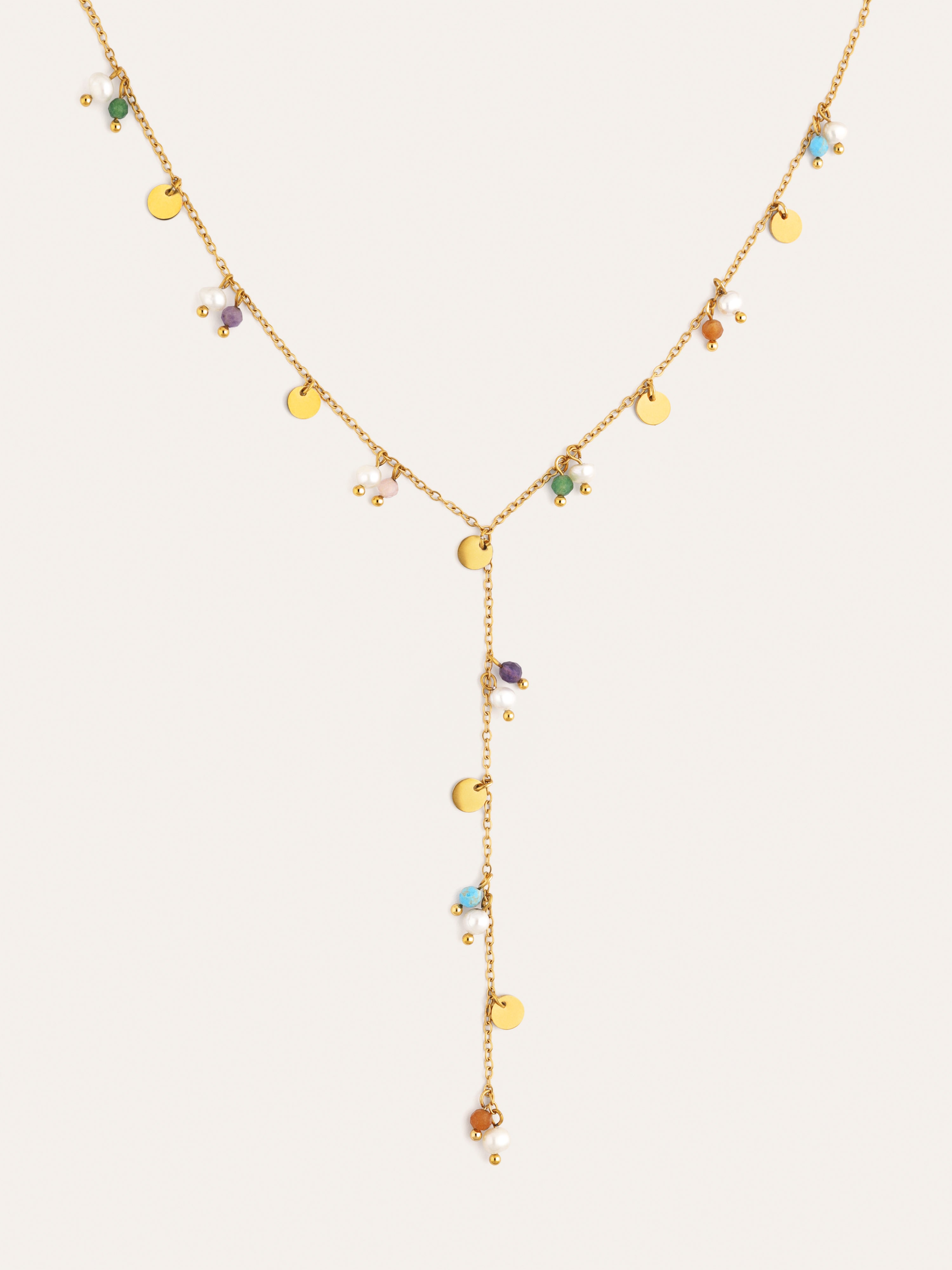 Collar Y Shamira Acero Baño Oro