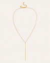 Colar Y Sparks Stick Banho Ouro