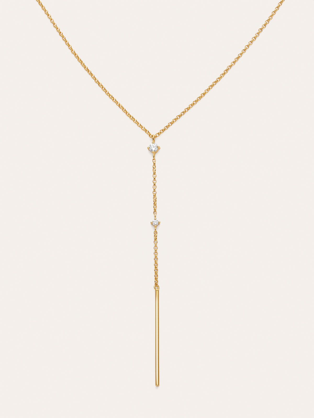 Colar Y Sparks Stick Banho Ouro - vista 4