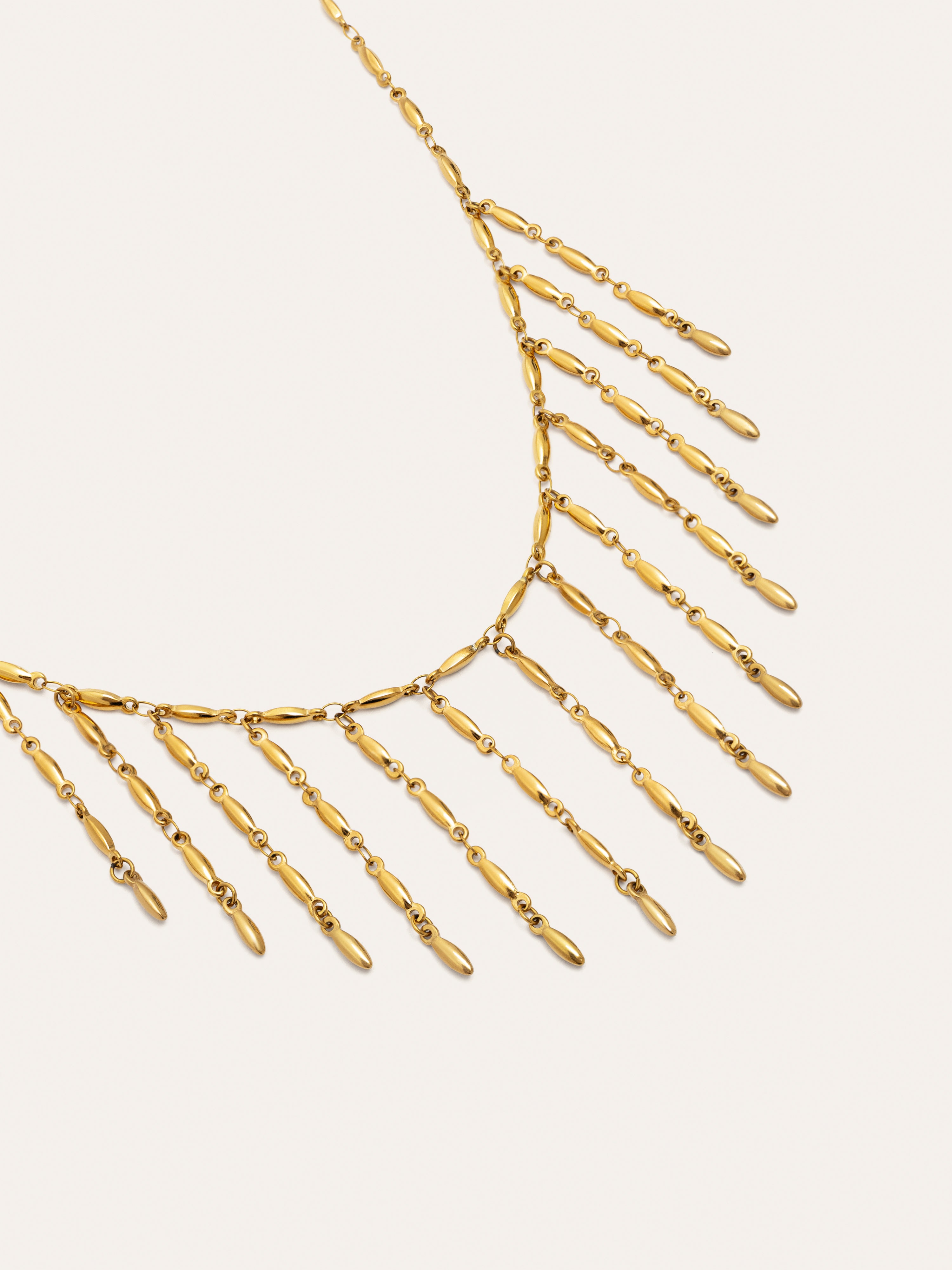 Collar Zafira Acero Baño Oro