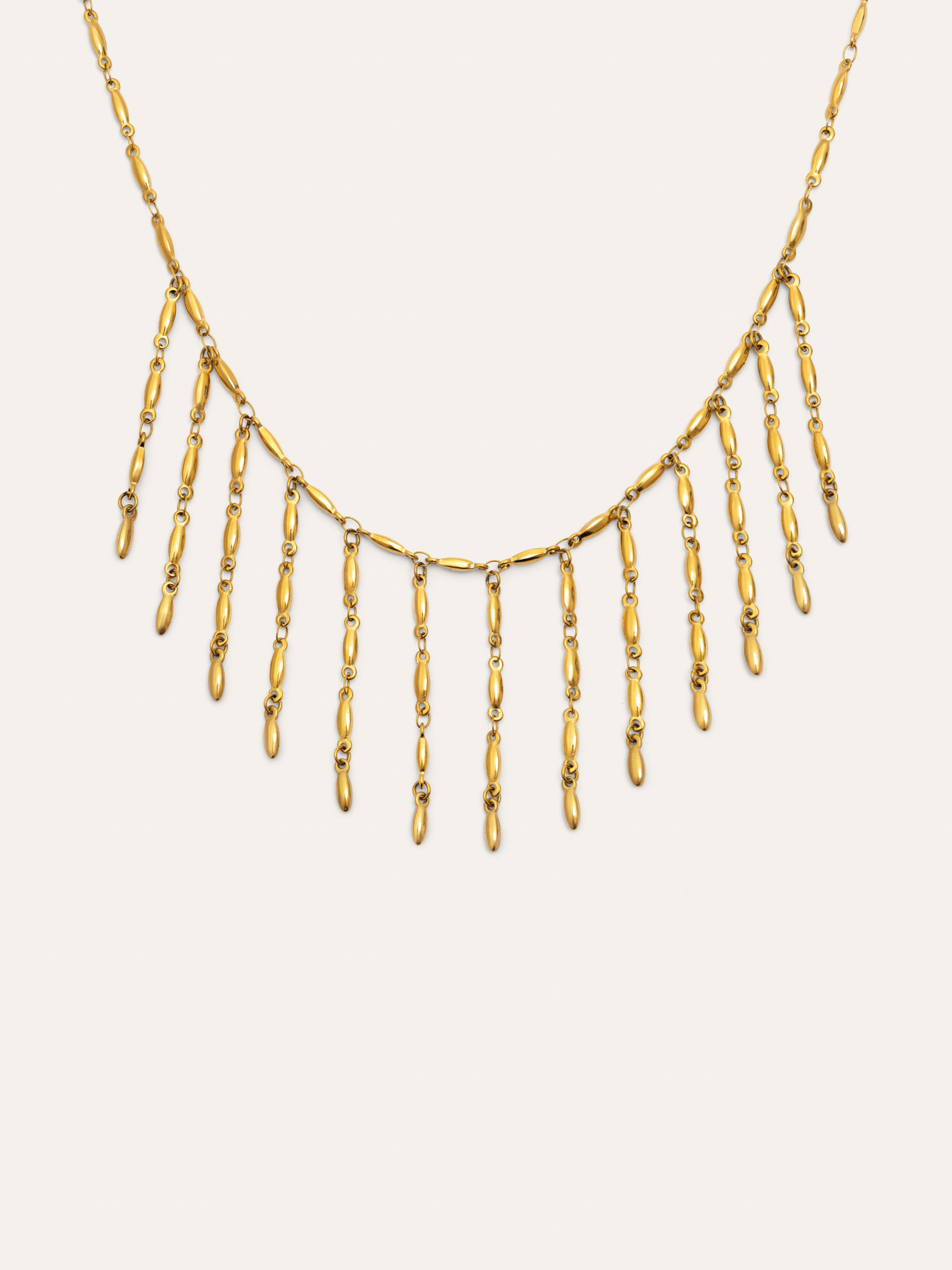 Collar Zafira Acero Baño Oro