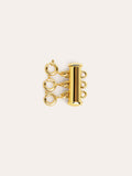 3-Way Layering Connector – Gold-Plated Stainless Steel