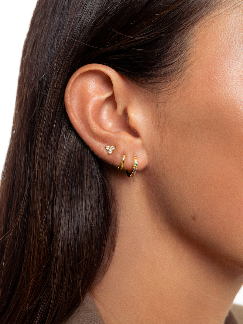 Pendientes Aro Colors Baño Oro
