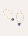 Pendientes Arch Stone Acero Baño Oro