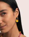 Carmen True Flower Colors Hoop Earrings 
