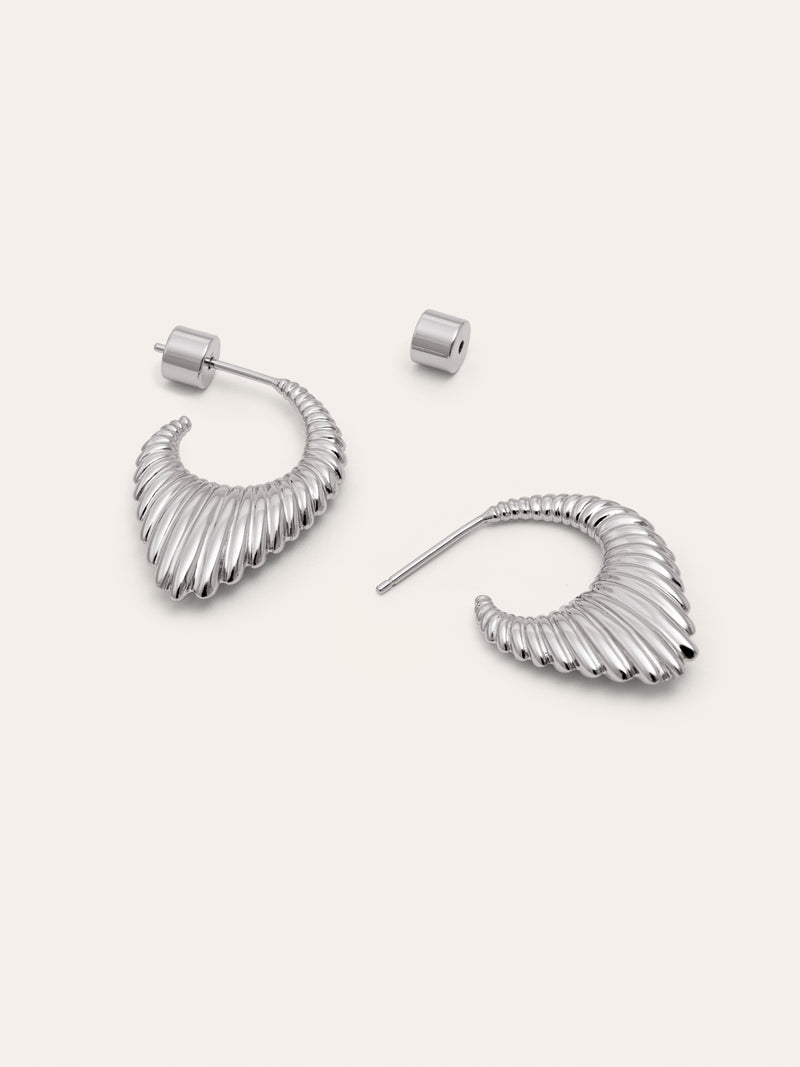 Flat Cordelia Hoop Earrings