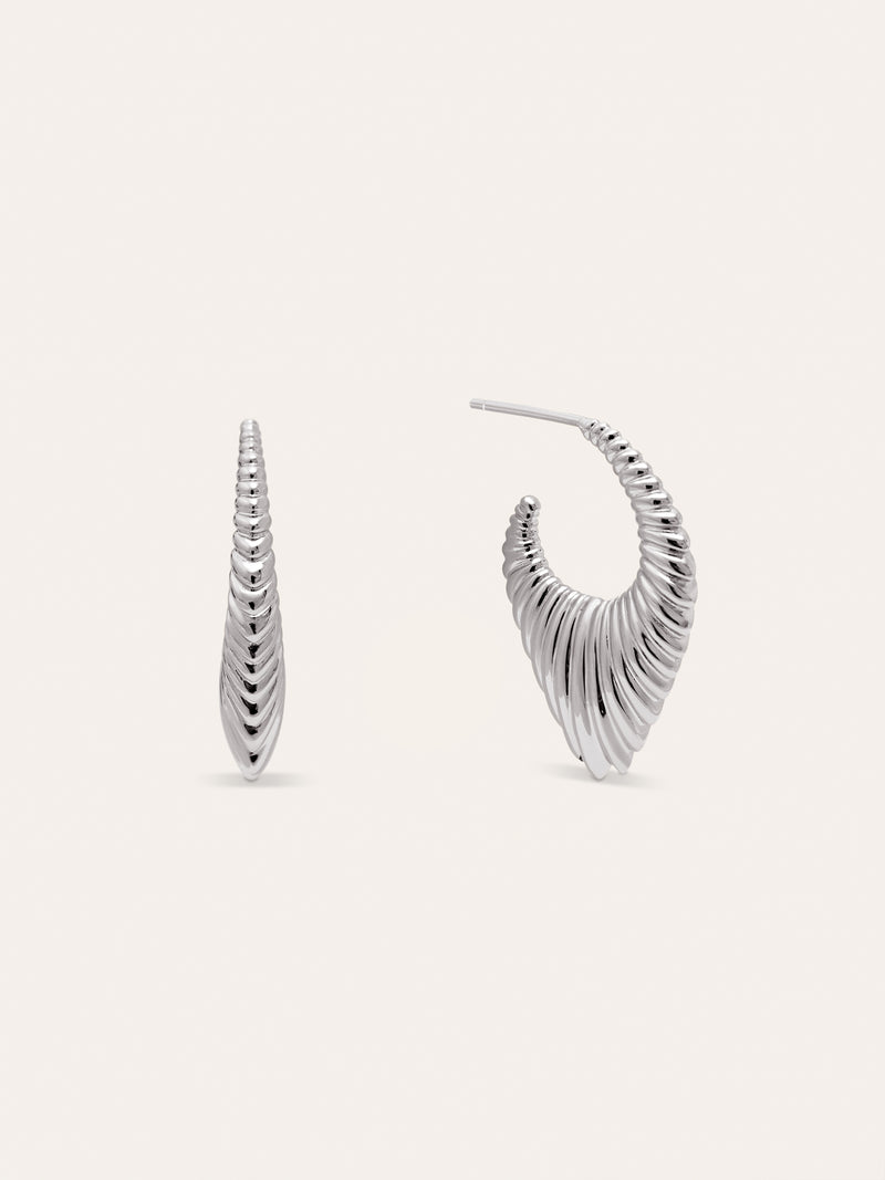 Flat Cordelia Hoop Earrings