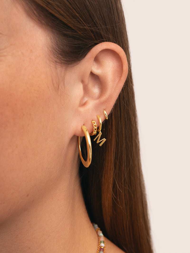 Cenit Gold Hoop Earrings
