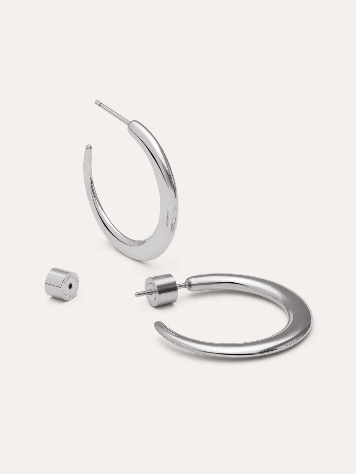 Imagen detalle de Hoop Earrings Zenith Steel