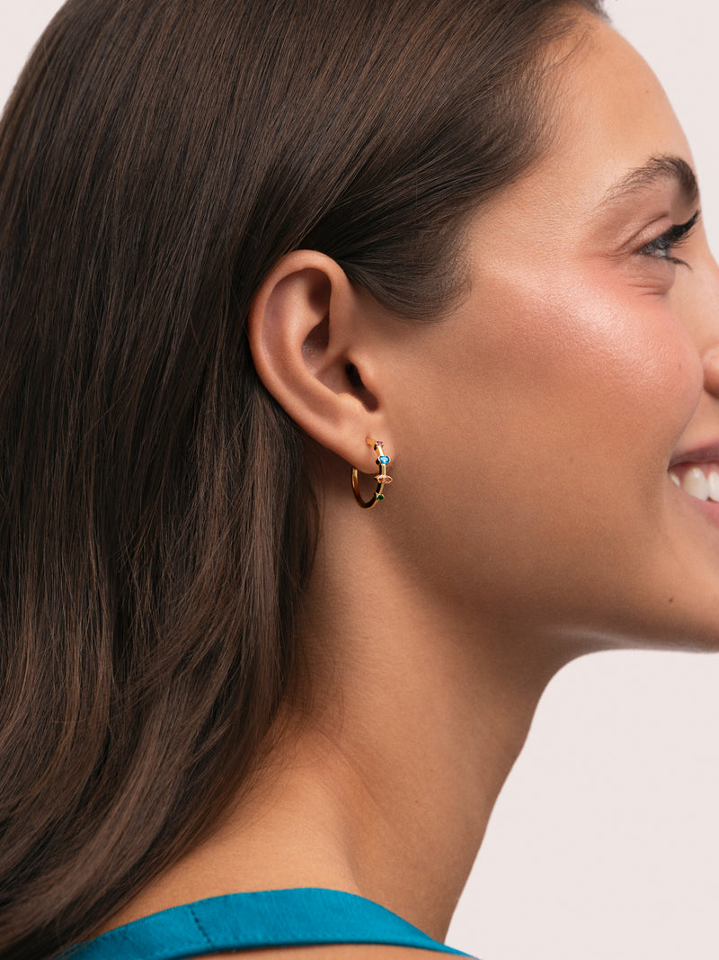Pendientes Aro Leonor Baño Oro